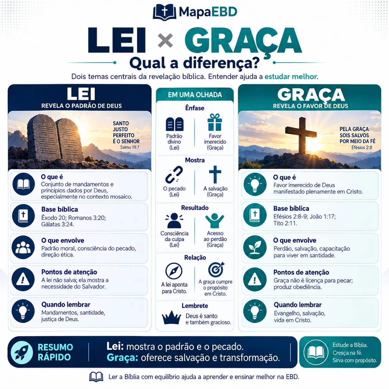 Lei × Graça