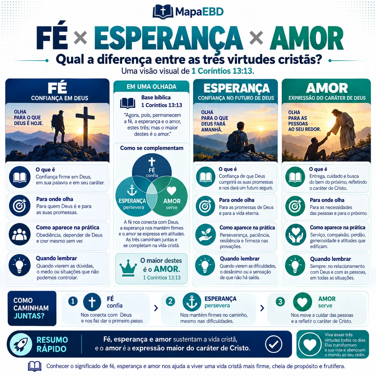 Fé × Esperança × Amor